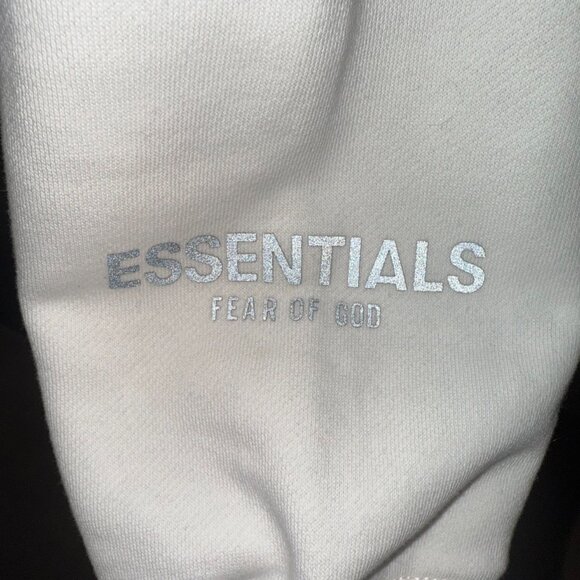 FEAR OF GOD ESSENTIALS 3D Silicon Applique Pullover Hoodie White L - Picture 5 of 11